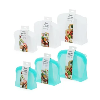 쿠치니티 실리콘지퍼백 민트 (600ml+1200ml+2000ml)
