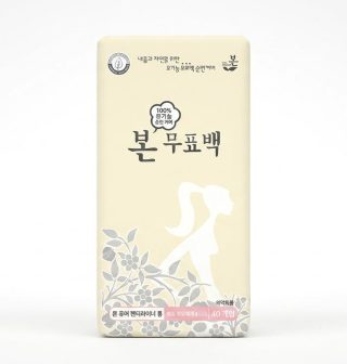 유기농본 무표백 유기농 순면커버 생리대 -롱팬티40P(26.11.07)
